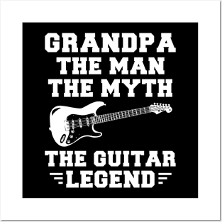 Grandpa, the Guitar Legend - Strumming Laughter into Life! Posters and Art